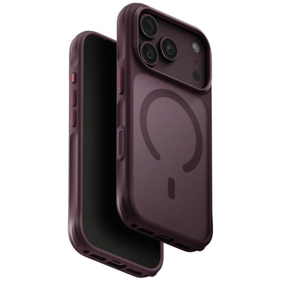 Husa Uniq Veren Magclick Charging pentru iPhone 18 Pro / 17 Pro - Burgundy