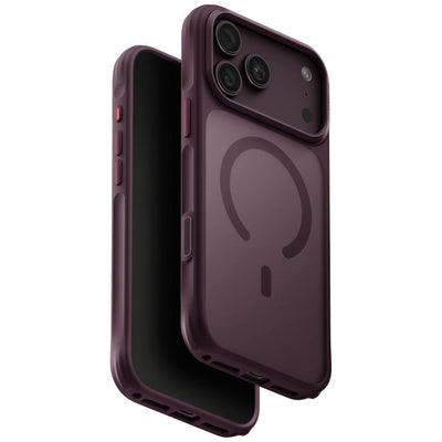 Husa Uniq Veren Magclick Charging pentru iPhone 18 Pro Max / 17 Pro Max - Burgundy