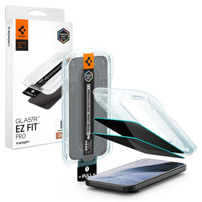 Folie Spigen Glas.tr EZ Fit Pro HD Privacy 2-Pack sticla protectie pentru Google Pixel Pro 9 Pro XL / 10 Pro XL / 11 Pro
