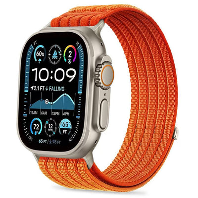 Curea Tech-protect Nylon Sport pentru Apple Watch 44 / 45 / 46 / 49 Mm - Portocaliu