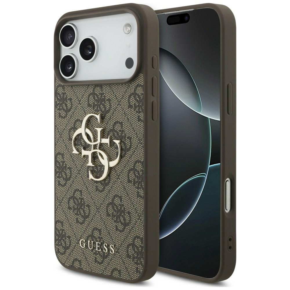 Husa Guess 4G Big Logo pentru iPhone 17 Pro / 18 Pro - Maro