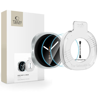 Folie Tech-protect Easy Set+ 2-Pack sticla pentru Samsung Galaxy Watch Ultra 44mm