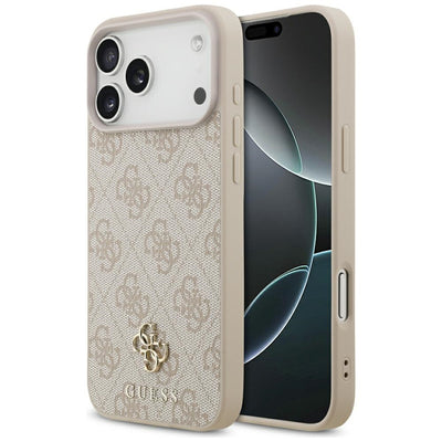 Husa Guess 4G Small Classic Logo Magsafe pentru iPhone 17 Pro Max / 18 Pro Max - Roz