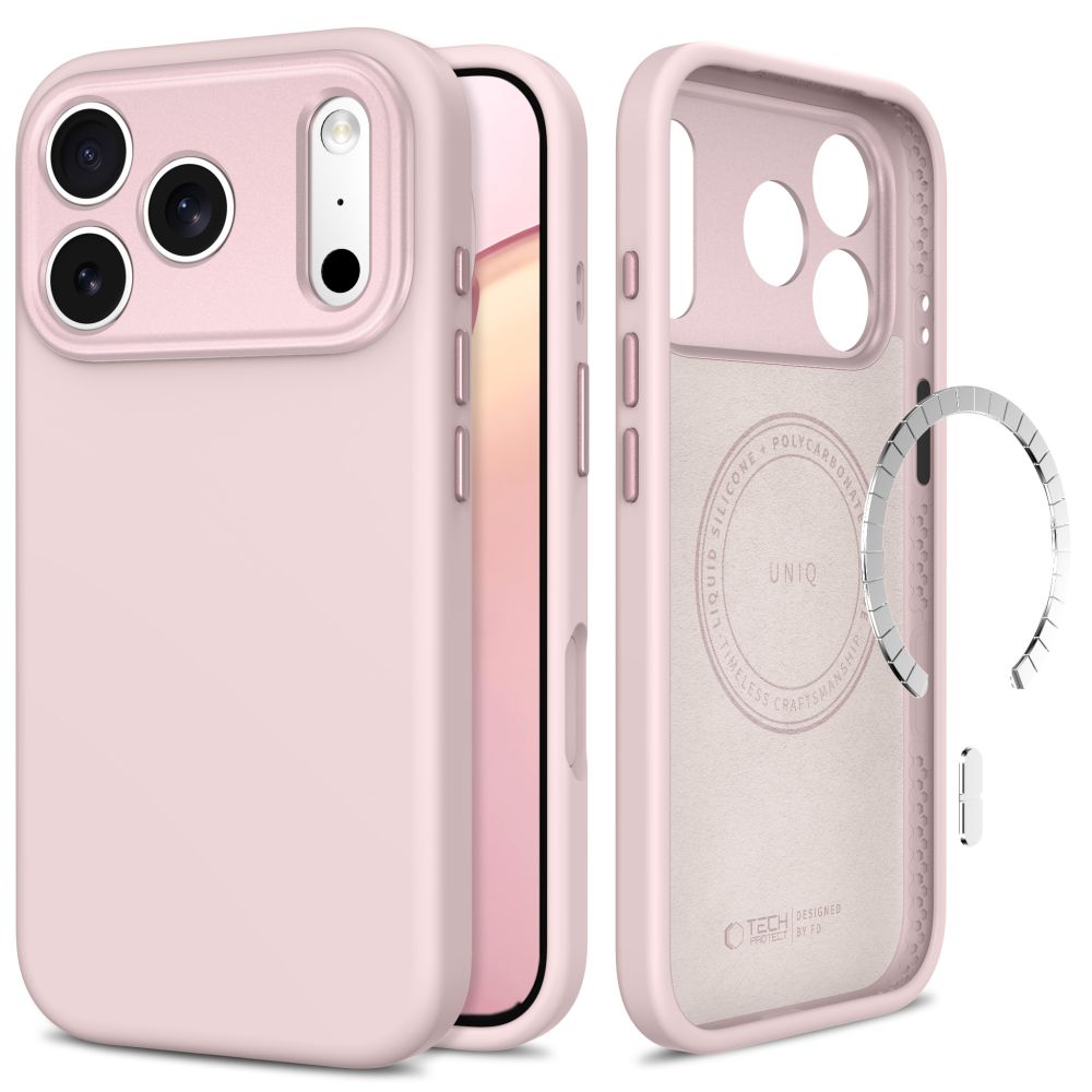 Husa Tech-protect Uniq Magsafe CC pentru iPhone 18 Pro Max / 17 Pro Max - Roz