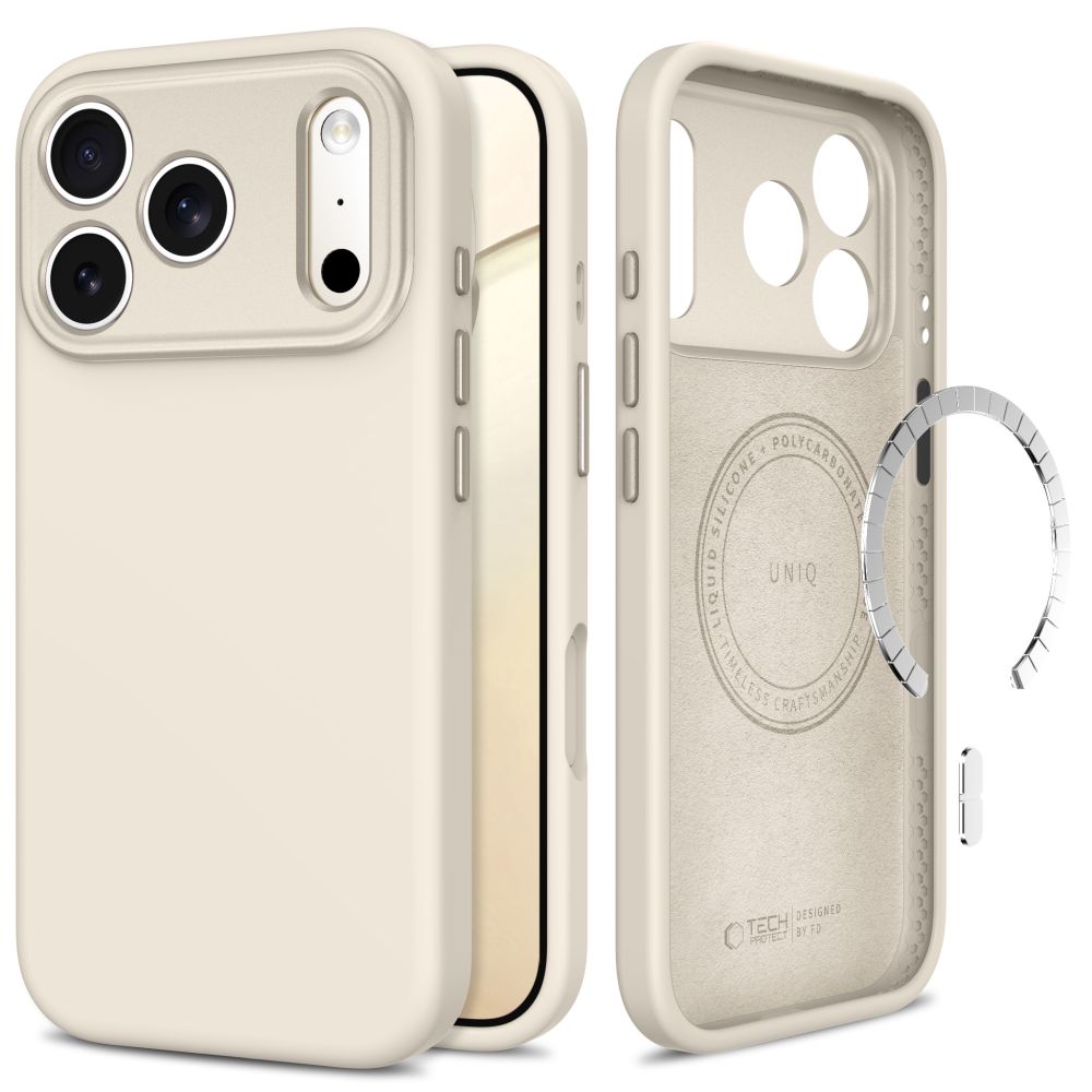 Husa Tech-protect Uniq Magsafe CC pentru iPhone 18 Pro Max / 17 Pro Max - Bej