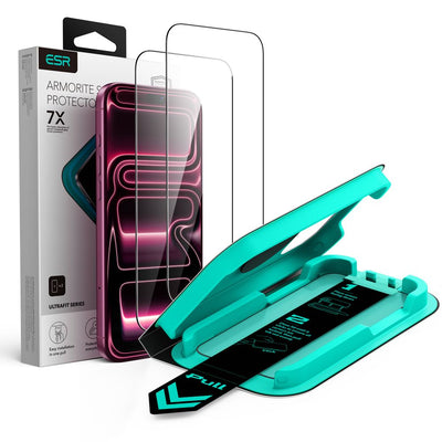 Folie ESR Ultrafit Armorite 2-Pack sticla pentru iPhone 18 Pro Max / 17 Pro Max - Negru