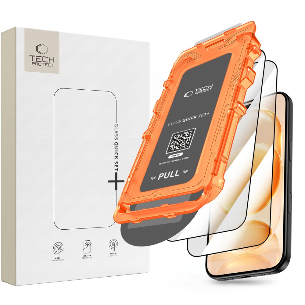 Folie Tech-protect Quick Set+ 2-Pack sticla pentru iPhone 18 Pro / 17 Pro