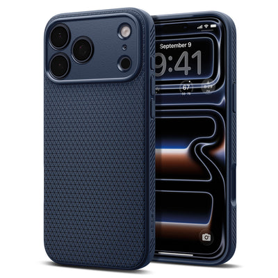 Husa Spigen Liquid Air pentru iPhone 18 Pro / 17 Pro - Bleumarin