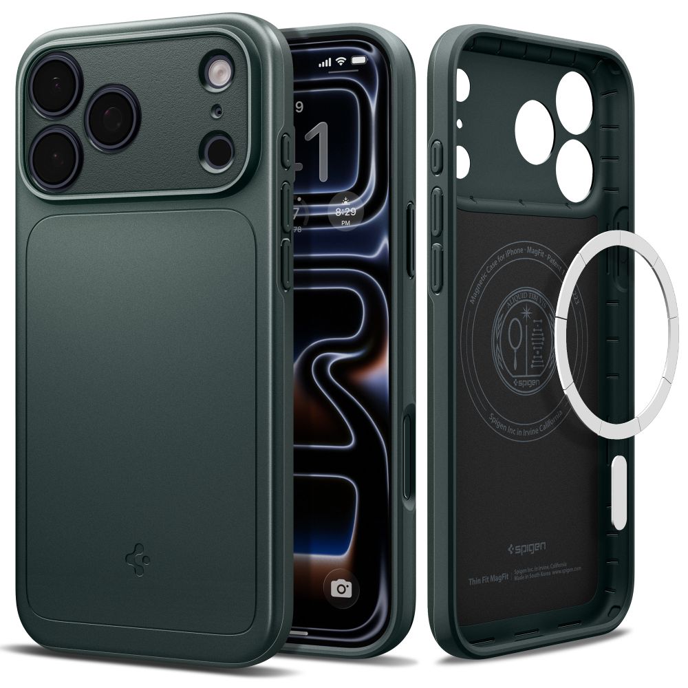 Husa Spigen Thin Fit Magsafe pentru iPhone 18 Pro Max / 17 Pro Max - Verde