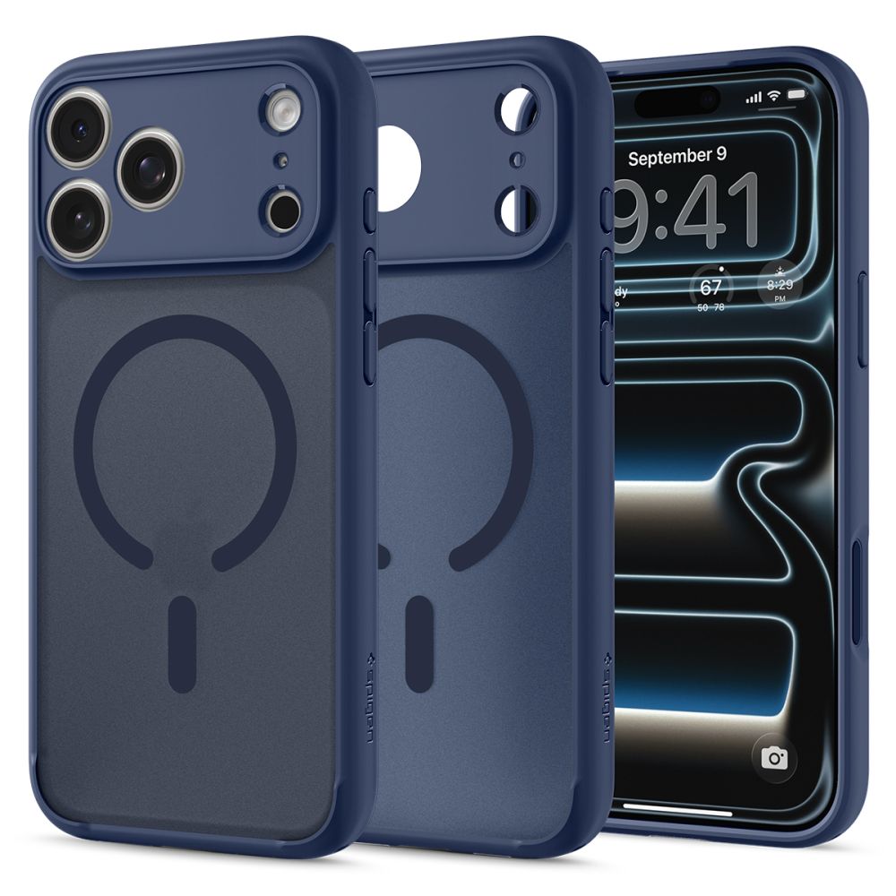 Husa Spigen Ultra Hybrid Magsafe pentru iPhone 18 Pro / 17 Pro - Albastru inchis