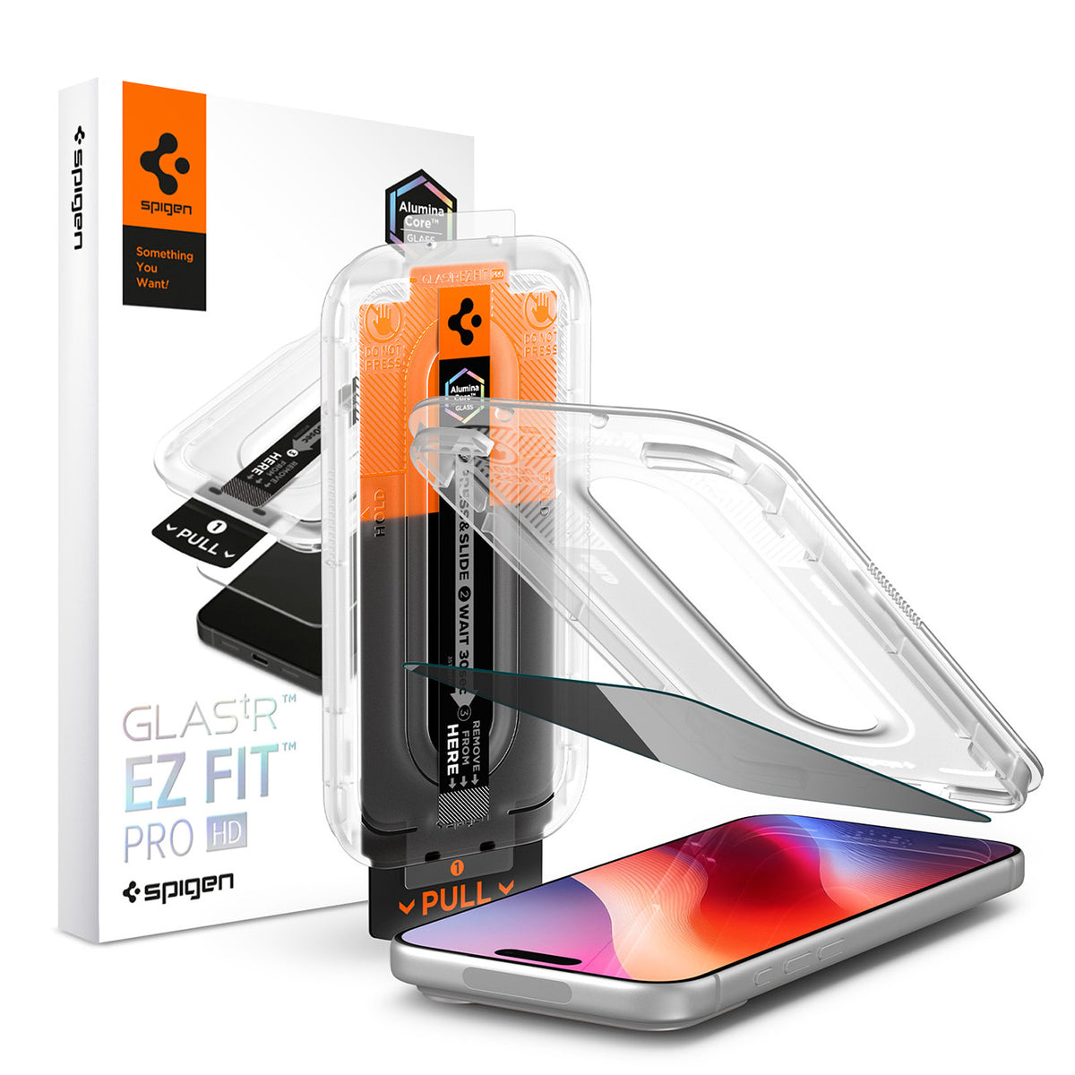 Folie Spigen Glas.tr EZ Fit Pro HD AC Privacy sticla pentru iPhone 18 Pro