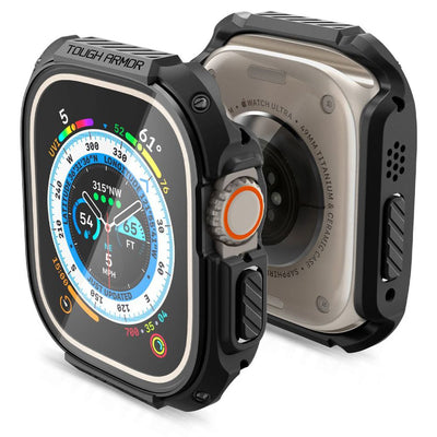 Husa Spigen Tough Armor pentru Apple Watch Ultra 49 Mm - Negru
