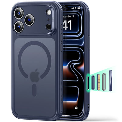 Husa ESR Classic Hybrid Magsafe pentru iPhone 18 Pro Max / 17 Pro Max - Frosted Albastru