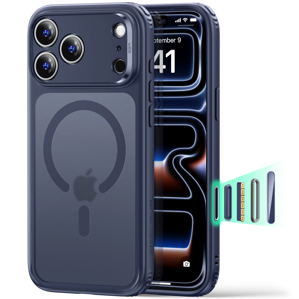 Husa ESR Classic Hybrid Magsafe pentru iPhone 18 Pro Max / 17 Pro Max - Frosted Albastru