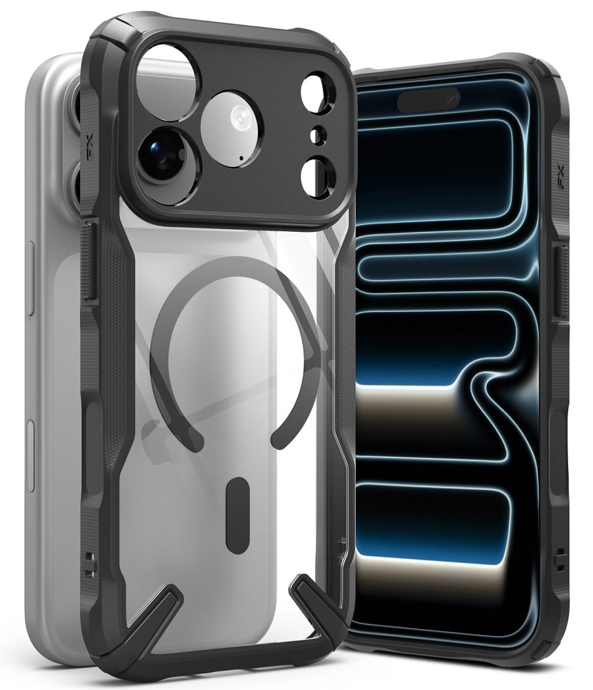 Husa Ringke Fusion X Magnetic Magsafe pentru iPhone 18 Pro / 17 Pro - Negru
