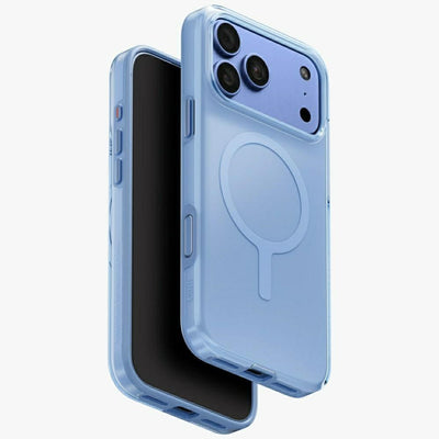 Husa Uniq Clario Magclick Charging pentru iPhone 18 Pro Max / 17 Pro Max - Albastru