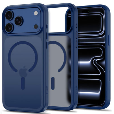Husa Tech-protect Magmat Magsafe CC pentru iPhone 18 Pro Max / 17 Pro Max - mat Bleumarin