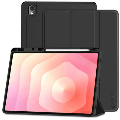 Husa Tech-protect Smartcase Pen pentru Samsung Galaxy Tab S12+ 12.4" X840 / X846b - Negru