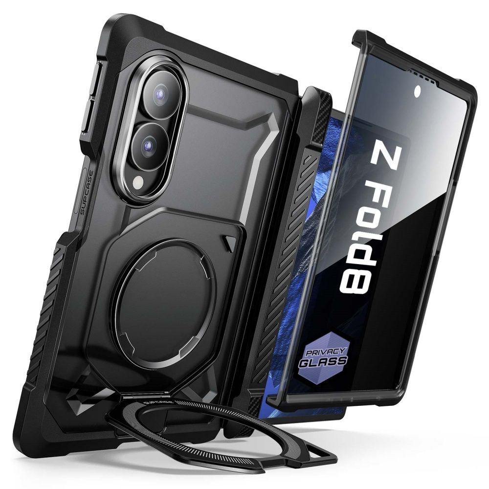 Husa Supcase UB Grip Mag Magsafe Privacy pentru Samsung Galaxy Z Fold 8 - Negru