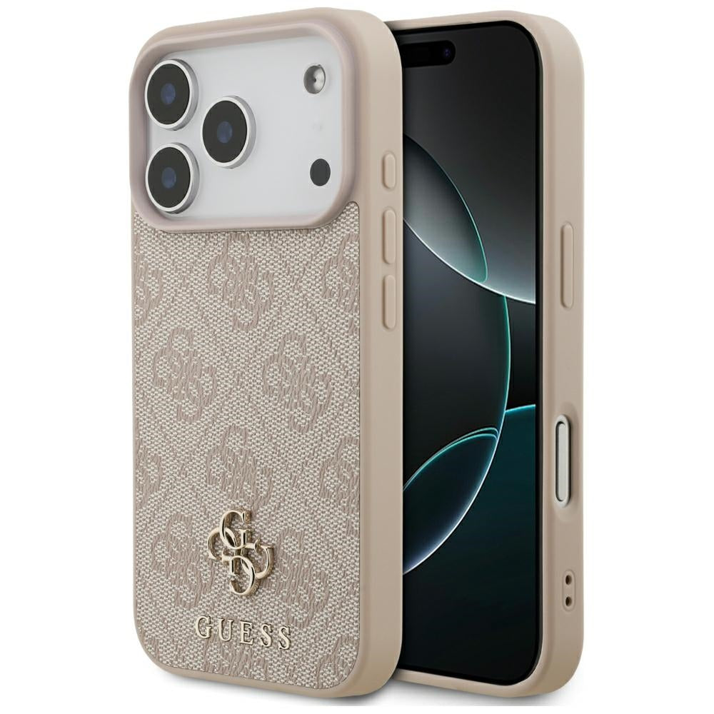 Husa Guess 4G Small Classic Logo Magsafe pentru iPhone 18 Pro / 17 Pro - Roz