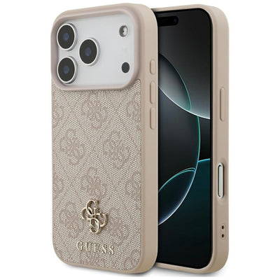 Husa Guess 4G Small Classic Logo Magsafe pentru iPhone 18 Pro / 17 Pro - Roz