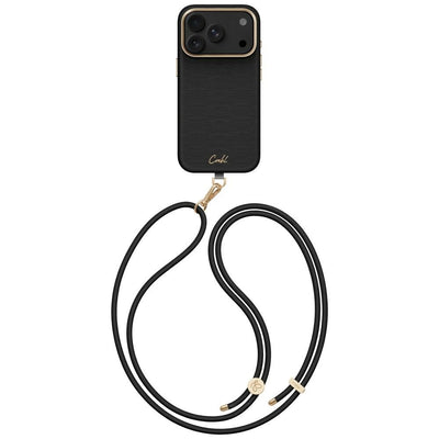 Husa Uniq Coehl Mirelle Magnetic Charging pentru iPhone 18 Pro / 17 Pro - Negru