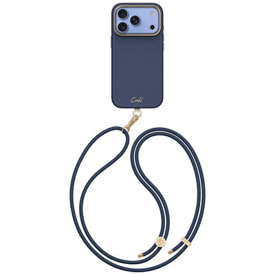 Husa Uniq Coehl Mirelle Magnetic Charging pentru iPhone 18 Pro / 17 Pro - Albastru