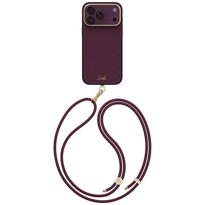 Husa Uniq Coehl Mirelle Magnetic Charging pentru iPhone 18 Pro Max / 17 Pro Max - Burgundy