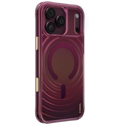 Husa Uniq Coehl Vela Magnetic Charging pentru iPhone 18 Pro Max / 17 Pro Max - Burgundy