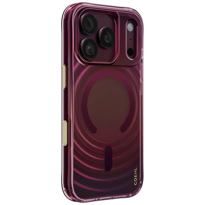 Husa Uniq Coehl Vela Magnetic Charging pentru iPhone 18 Pro / 17 Pro - Burgundy