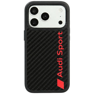 Husa Audi R8 Carbon Fiber Magsafe pentru iPhone 18 Pro / 17 Pro - Negru