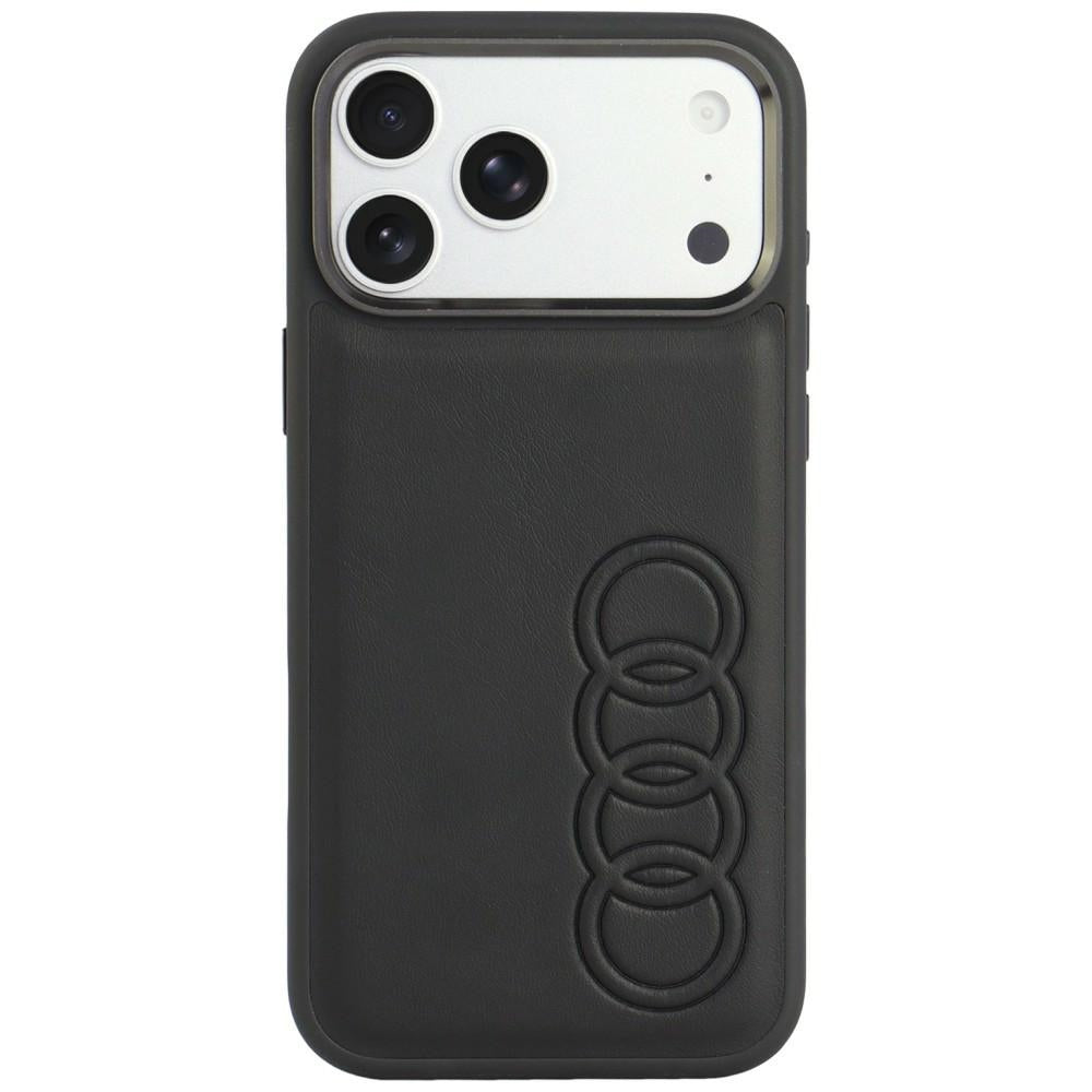 Husa Audi TT piele sintetica Magsafe pentru iPhone 18 Pro Max / 17 Pro Max - Negru