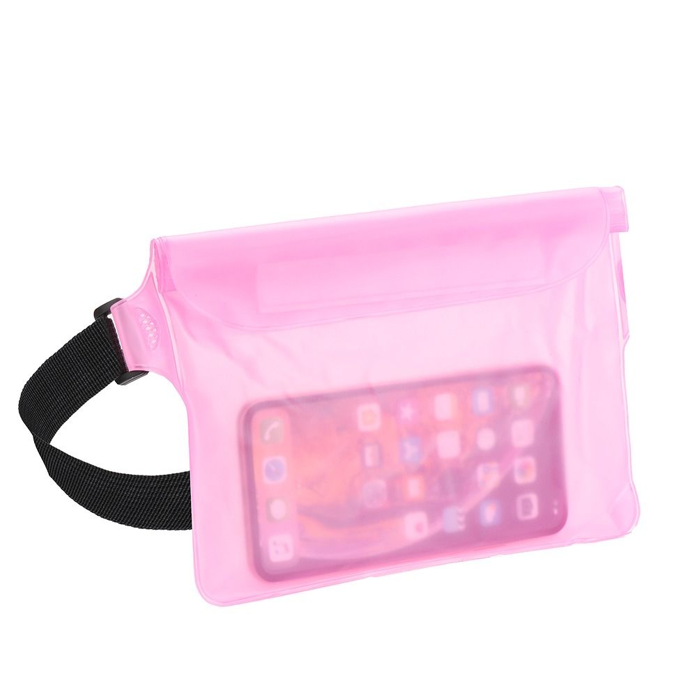 Husa Waterproof Bag pentru Mobile Phone cu Belt Clip Rose