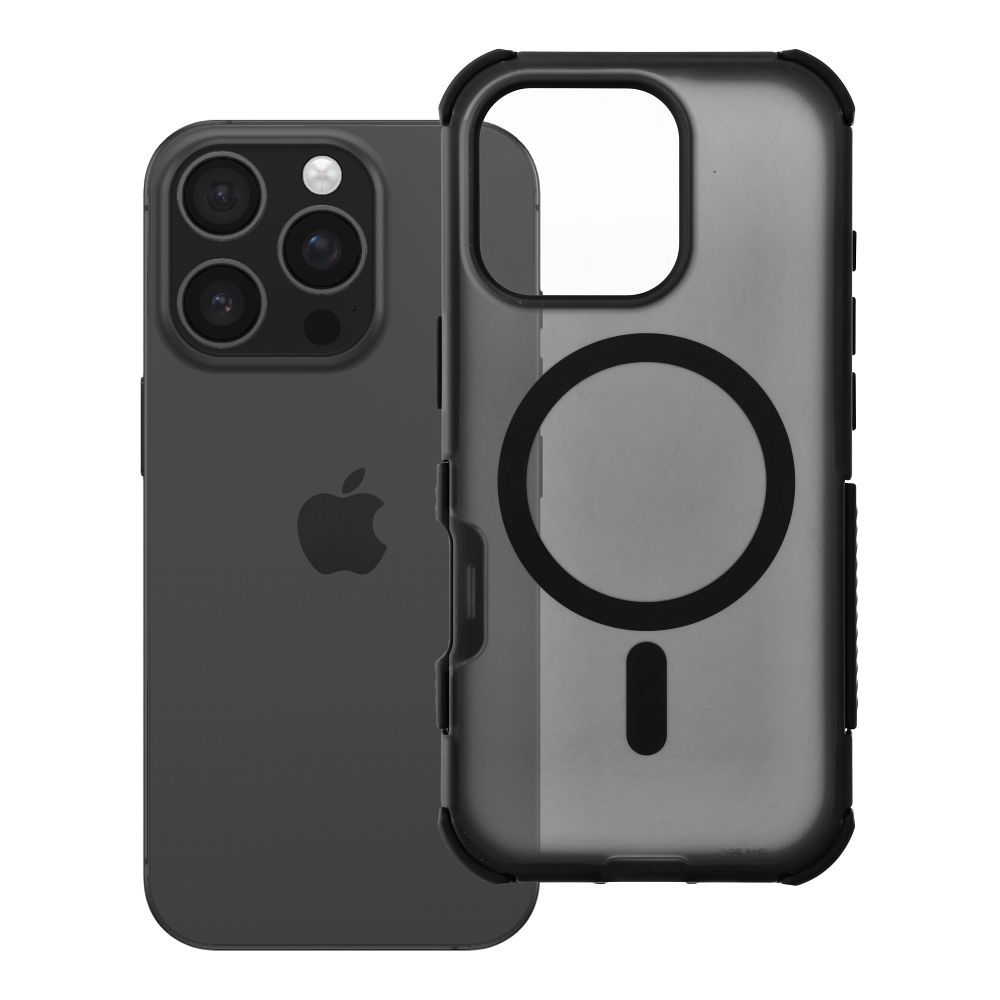 Husa Forcell pentru iPhone 16 Pro F-protect Bumperx Premium Compatible cu Magsafe Negru