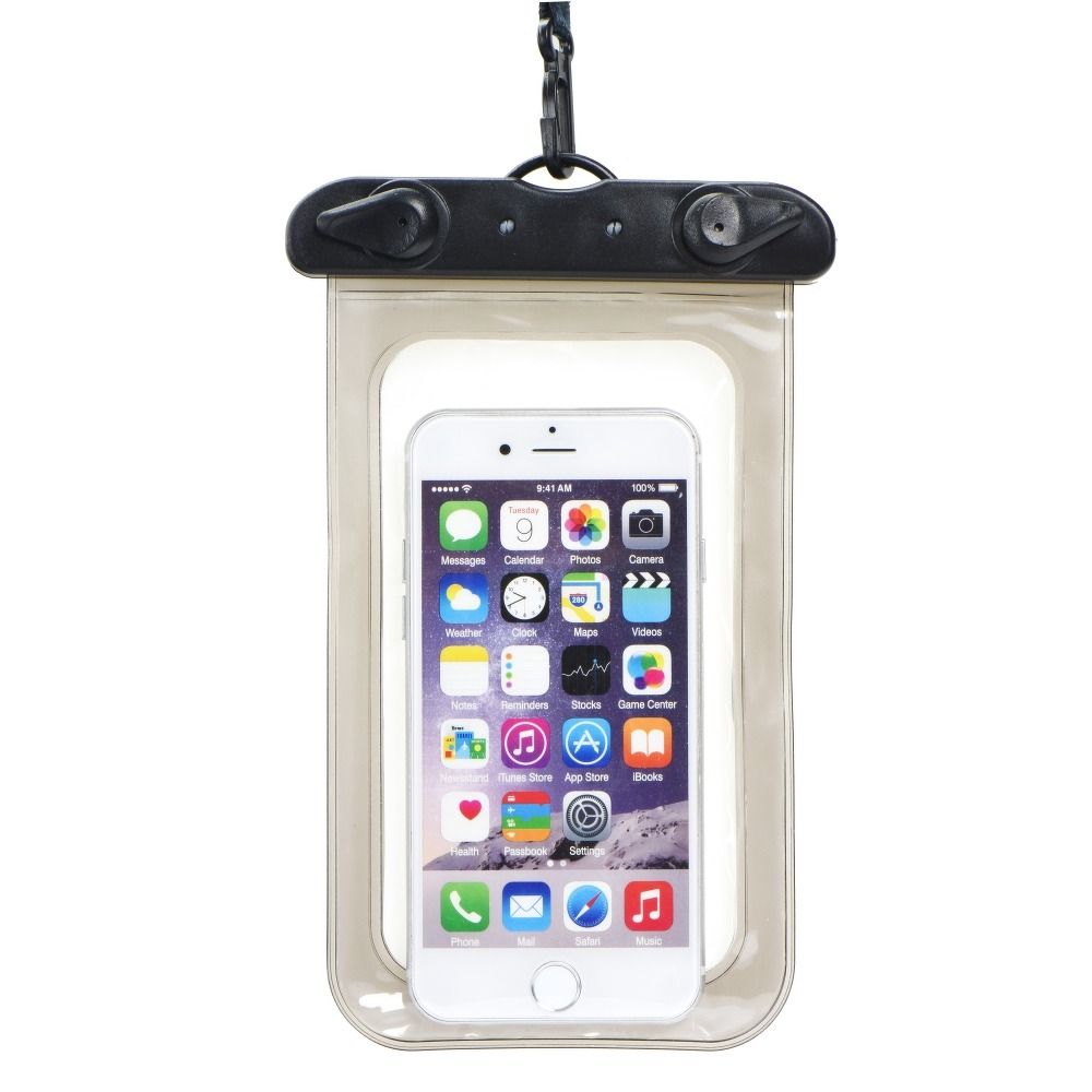 Husa Waterproof Bag pentru Mobile Phone cu Plastic Closing Negru