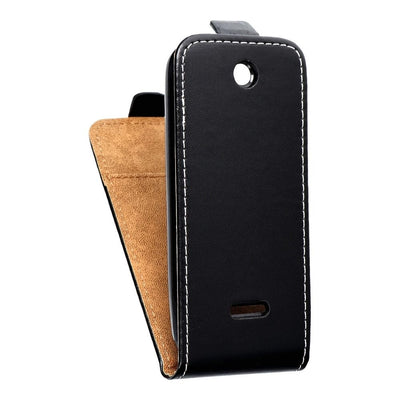Husa Vertical Flip pentru Nokia 225 Slim Flexi Fresh Negru