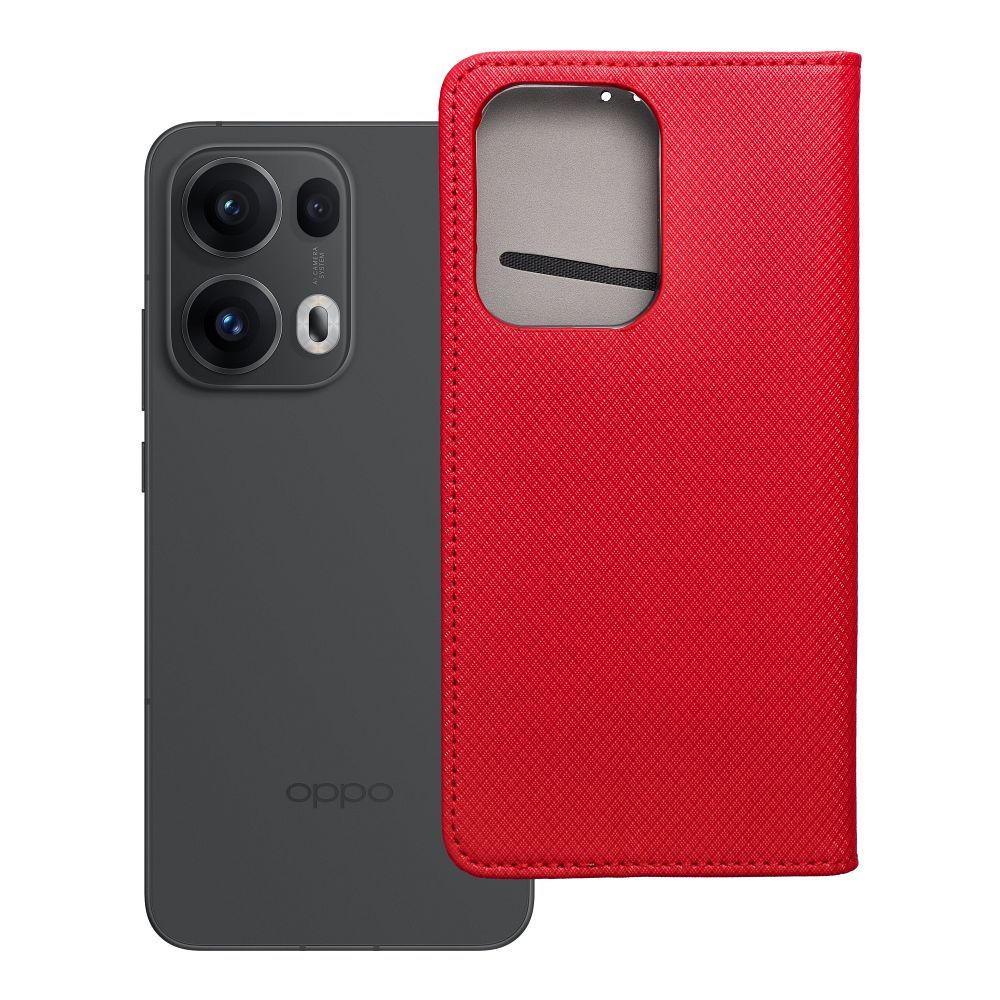 Husa Smart Book pentru Oppo Reno 13 PRO 5G Rosu