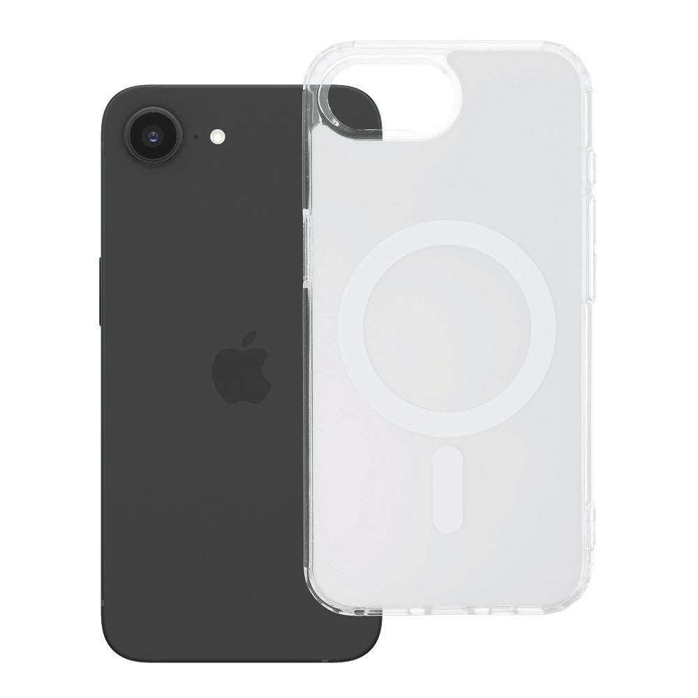 Husa Transparent Fusion Mag pentru iPhone 16e (SE4 2025) / 17e Compatible cu Magsafe Alb