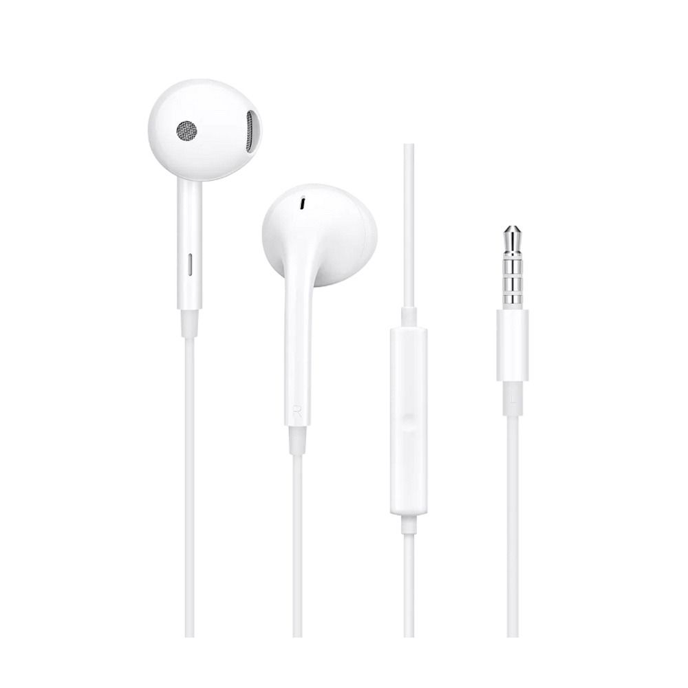 Casti Oppo Wire Jack 3,5 Mm Mh135 Alb