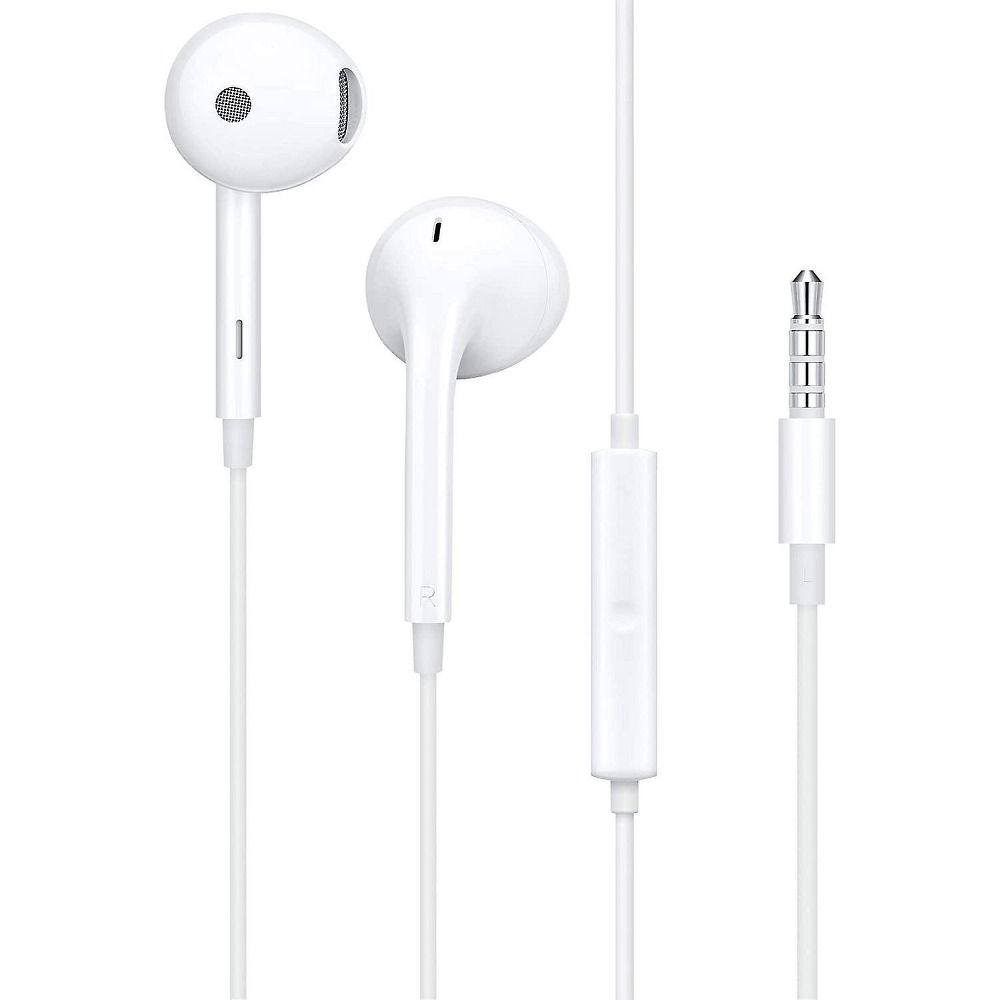 Casti Oppo Wire Jack 3,5 Mm Mh156 Alb