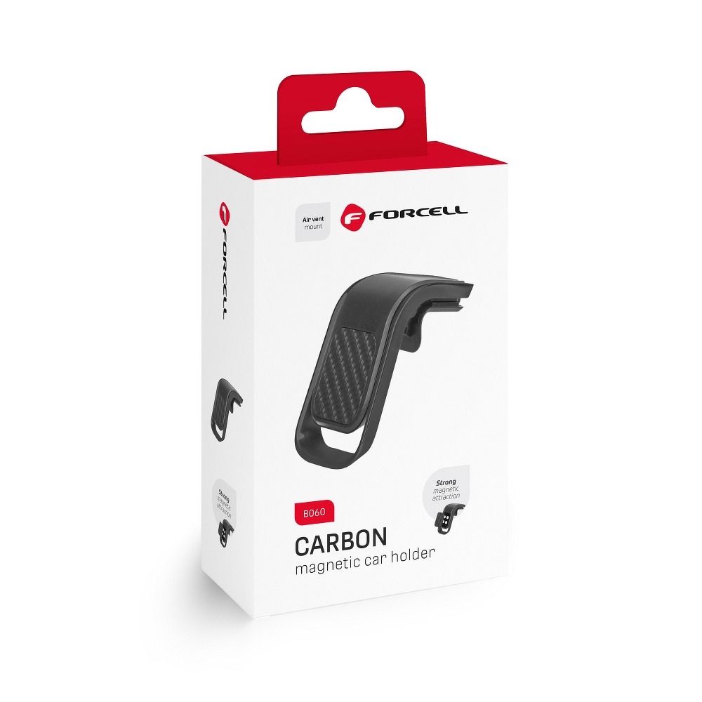 Suport Forcell Car Phone F-grip Carbon B060 grila de ventilatie Negru