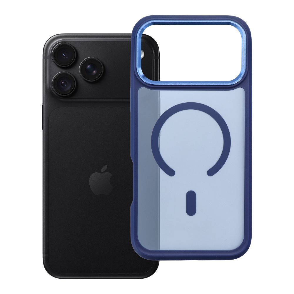 Husa Forcell pentru iPhone 18 Pro Max / 17 Pro Max F-protect Smoke Hybrid Premium Compatible cu Magsafe Bleumarin