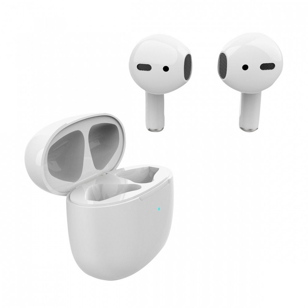 Casti Art Wireless TWS + Docking Station Lightning Alb