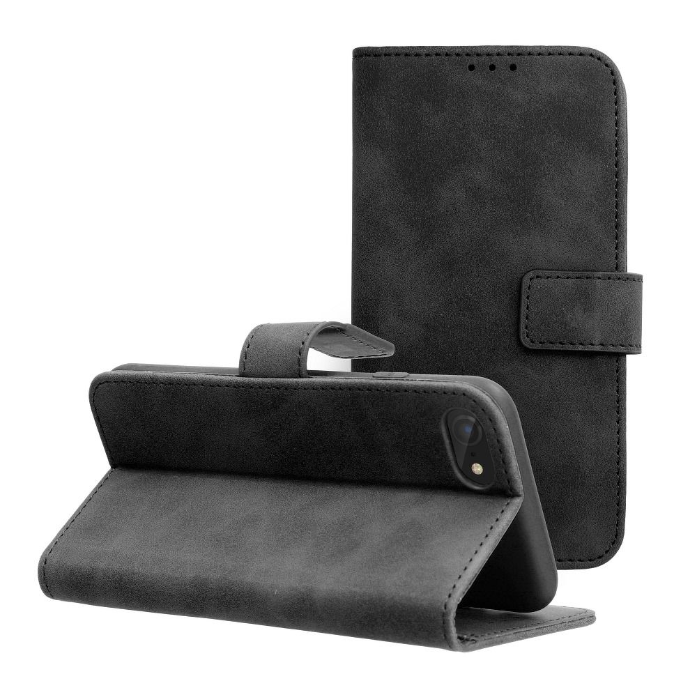 Husa Tender Book Flip pentru iPhone 7 / 8 / SE 2020 / SE 2022 Negru
