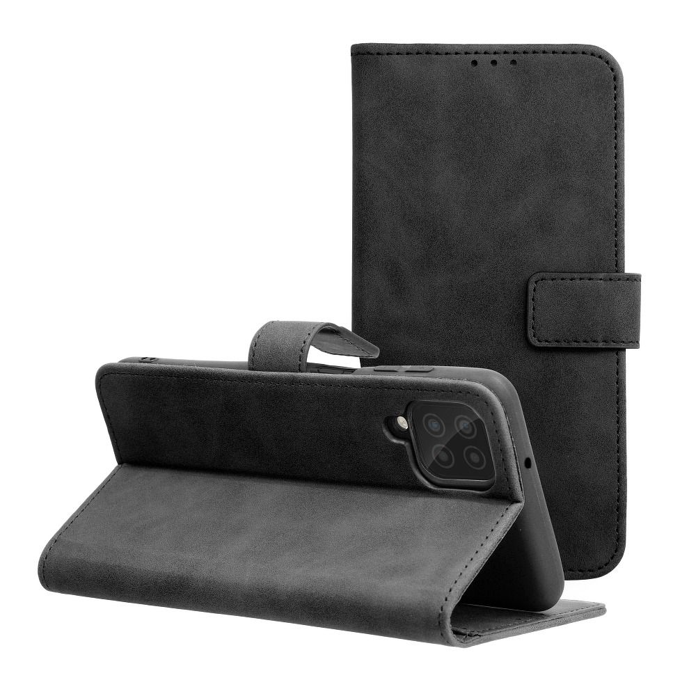 Husa Tender Book Flip pentru Samsung A12 / M12 Negru