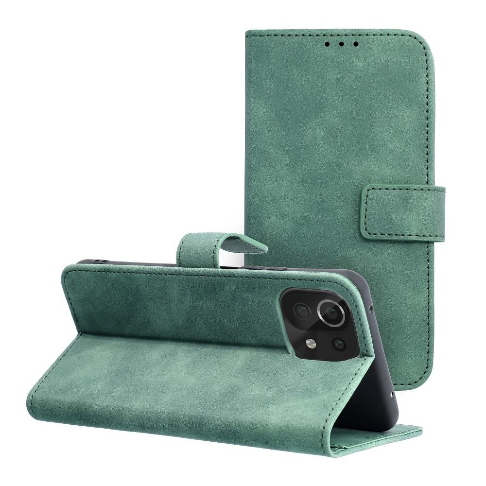 Husa Tender Book Flip pentru Xiaomi Mi 11 Lite 5G / Mi 11 Lite LTE ( 4G ) / Mi 11 Lite NE Verde