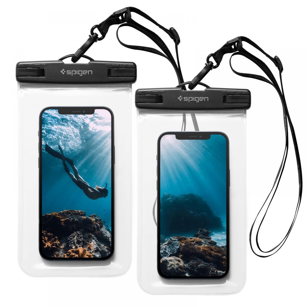 Husa Spigen Universal Waterproof 2-pack A601 Crystal Transparent