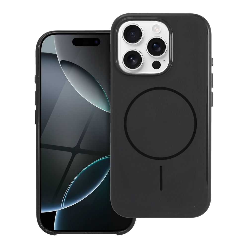 Husa Glossy Mag pentru iPhone 16 Plus Premium Compatible cu Magsafe si Camera Control Button Negru