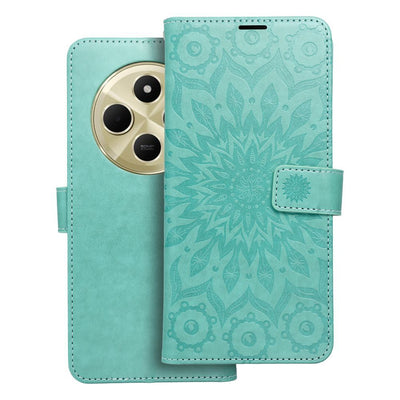 Husa Mezzo Book Flip pentru Xiaomi Redmi 14C Mandala Verde
