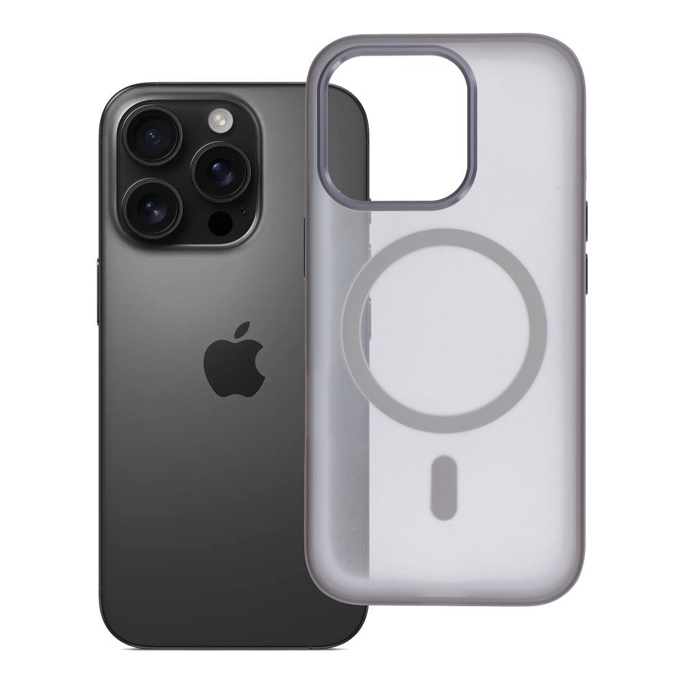 Husa Flexline Mag pentru iPhone 16 PRO Compatible cu Magsafe Gri